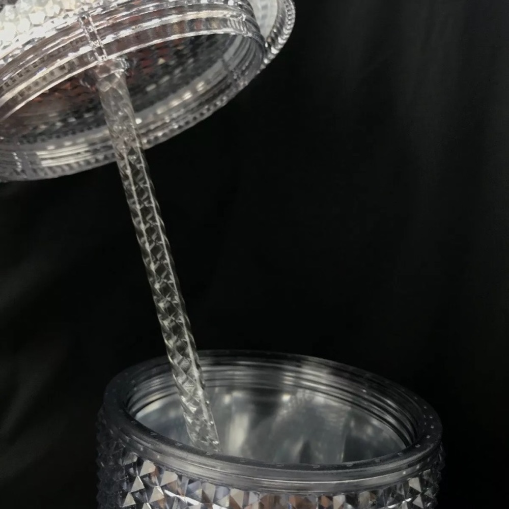 STARBUCKS Venti Bling Platinum silver tumbler cup - Picture 5 of 6